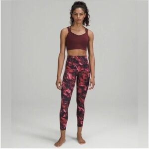 Lululemon Women’s 8 Align High Rise Crop 23” Leggings in Intensity Pink Blossom